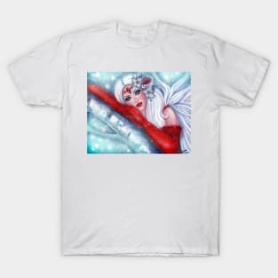 Christmas wisher angel by Renee Lavoie T-Shirt